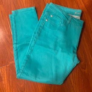 Turquoise Skinny Jeans